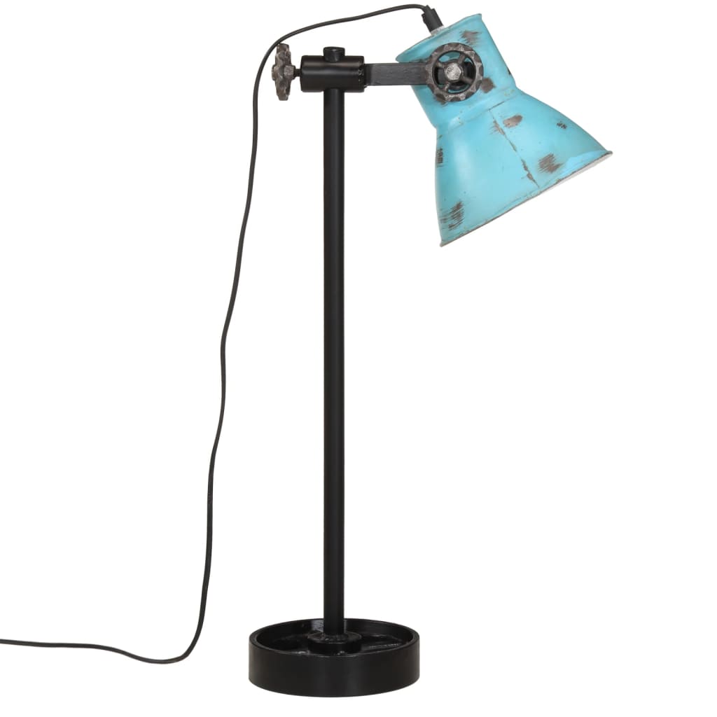 Bureaulamp 25 W E27 15x15x55 cm vintage zilverkleurig