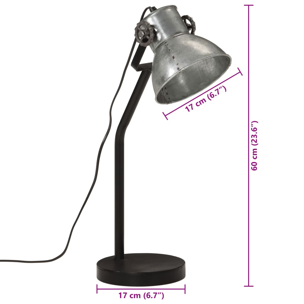 Bureaulamp 25 W E27 17x17x60 cm verweerd