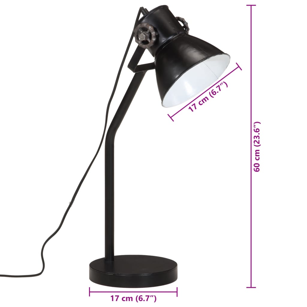 Bureaulamp 25 W E27 17x17x60 cm verweerd