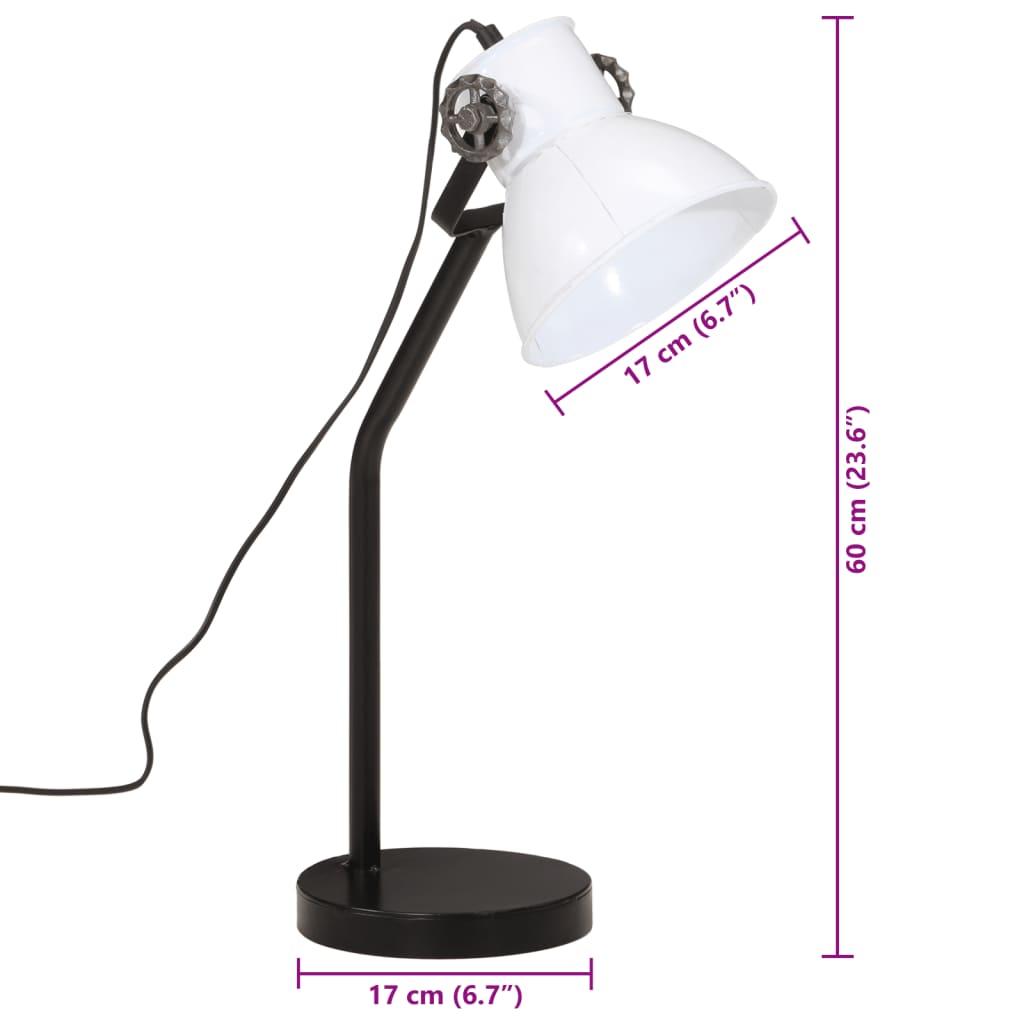 Bureaulamp 25 W E27 17x17x60 cm verweerd