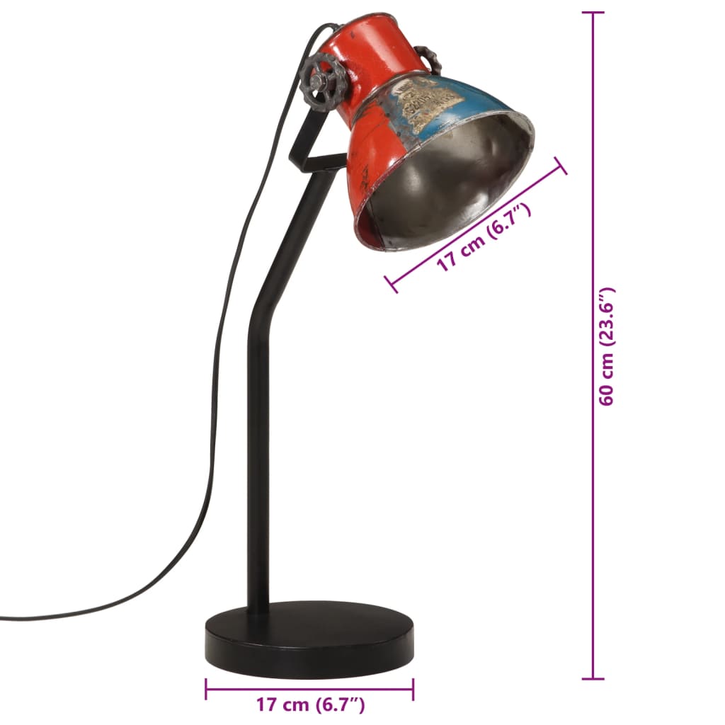 Bureaulamp 25 W E27 17x17x60 cm verweerd