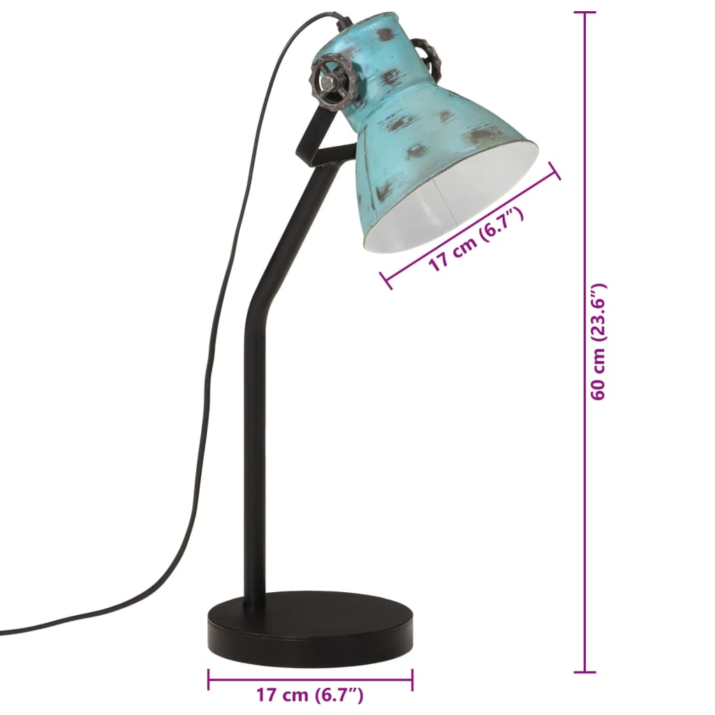 Bureaulamp 25 W E27 17x17x60 cm verweerd