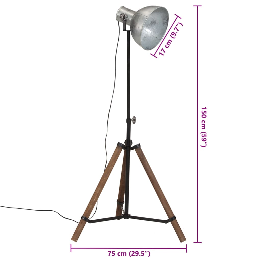 Vloerlamp 25 W E27 75x75x90-150 cm meerkleurig