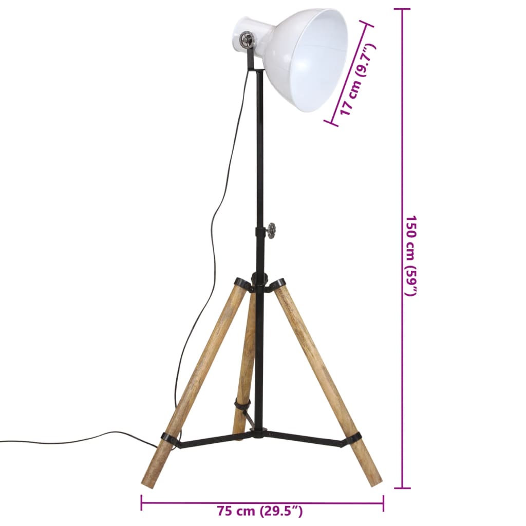 Vloerlamp 25 W E27 75x75x90-150 cm meerkleurig