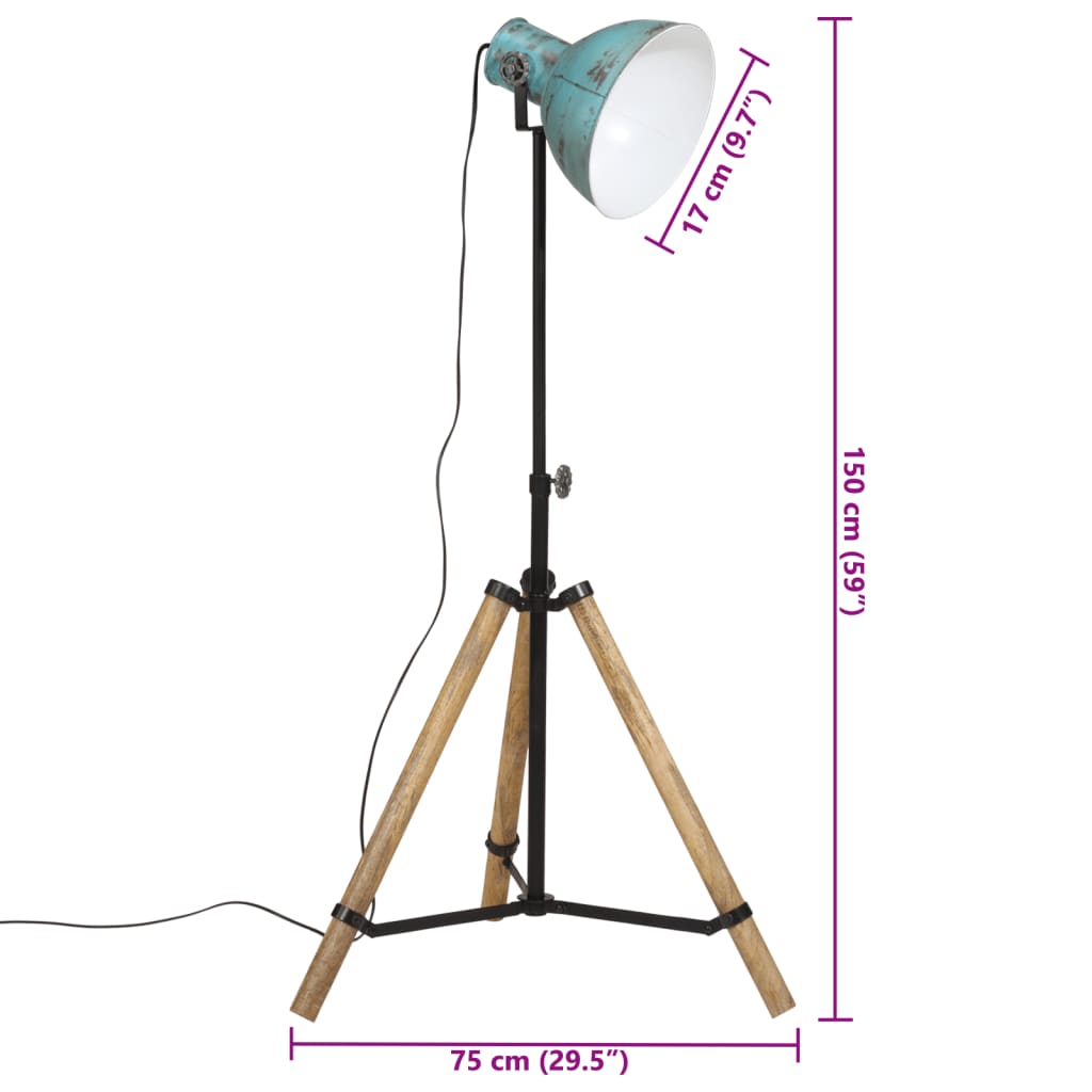 Vloerlamp 25 W E27 75x75x90-150 cm meerkleurig