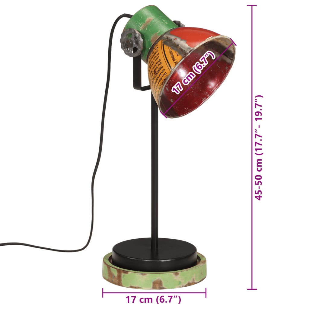 Bureaulamp 25 W E27 17x17x50 cm