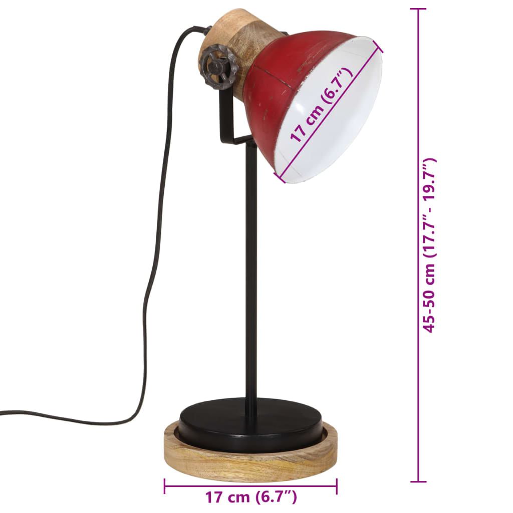 Bureaulamp 25 W E27 17x17x50 cm