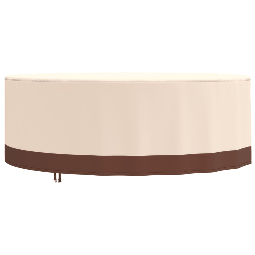 Tuinmeubelhoes rond 600D Ø 157x71 cm oxford beige