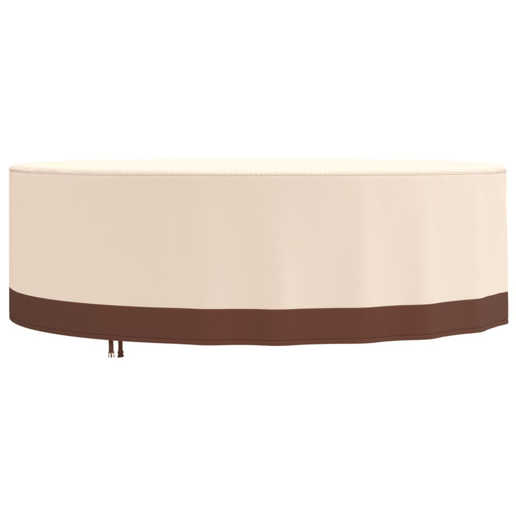 Tuinmeubelhoes rond 600D Ø 157x71 cm oxford beige