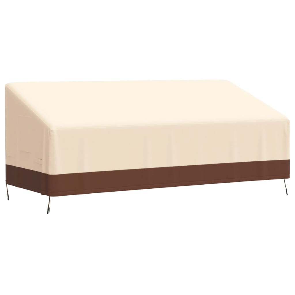 Tuinhoes 2-zitsbank 600D 137x97x48/74 cm oxford beige