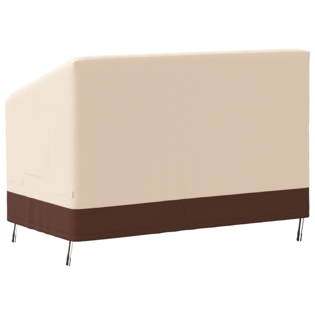 Tuinhoes 2-zitsbank 600D 137x97x48/74 cm oxford beige