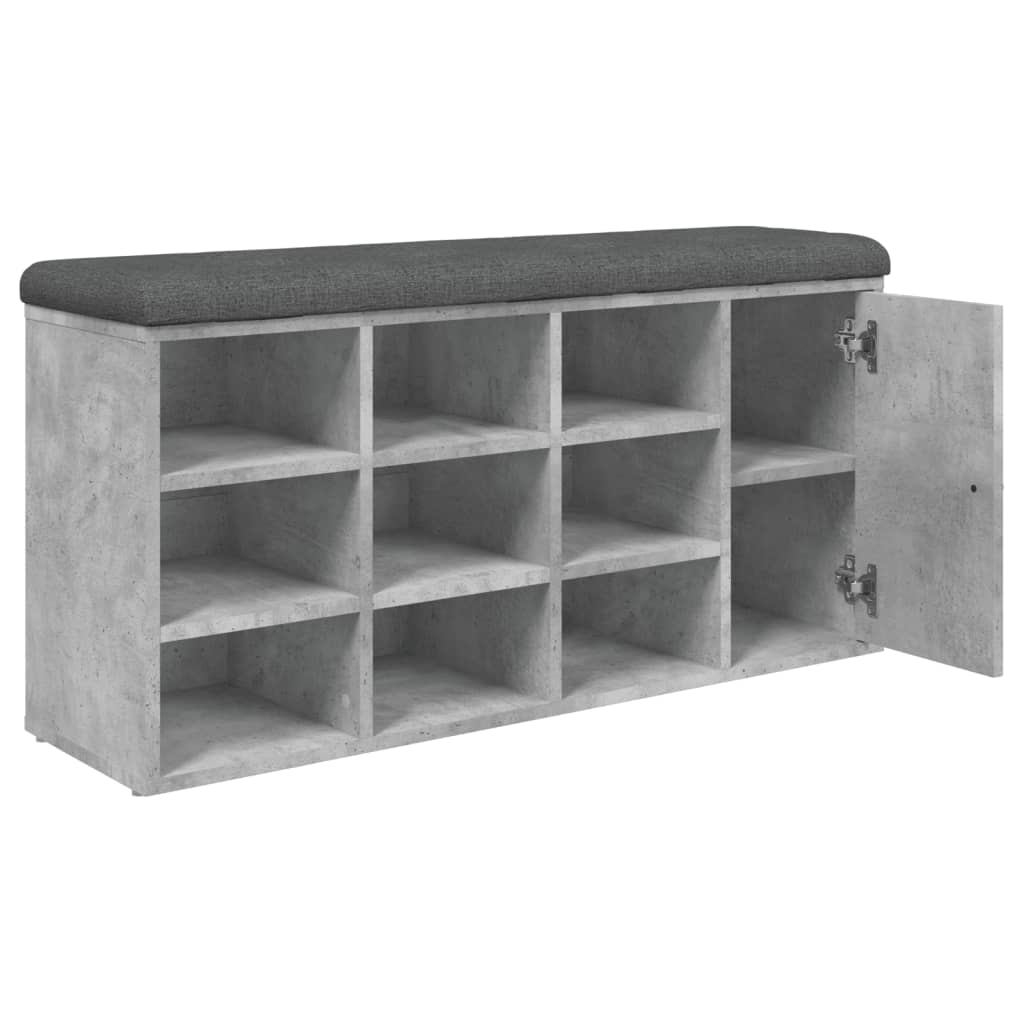 Schoenenbank 102x32x50 cm bewerkt hout