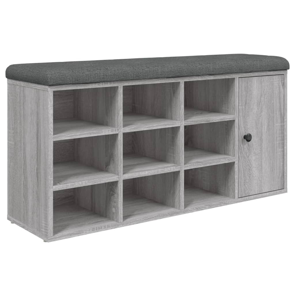 Schoenenbank 102x32x50 cm bewerkt hout