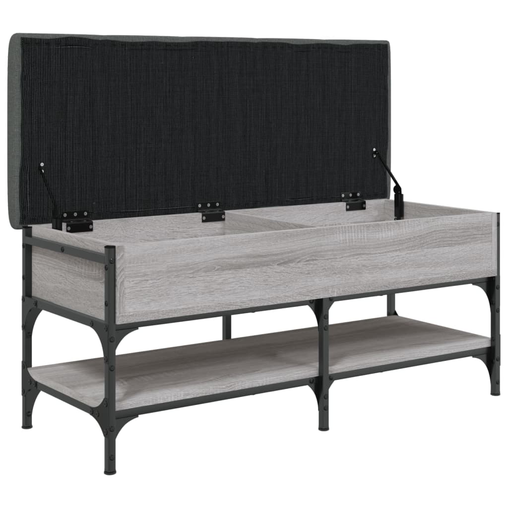 Schoenenbank 82x42x45 cm bewerkt hout eikenkleurig