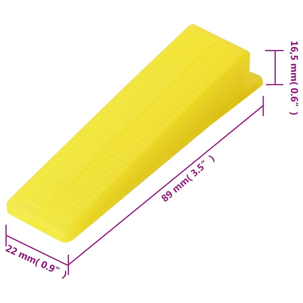 Nivelleringssysteem voor tegels 500 wiggen 2500 klemmen 1,5 mm