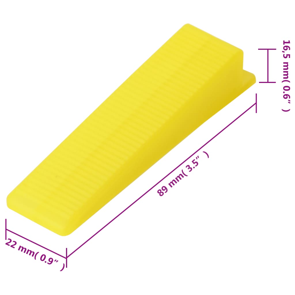 Nivelleringssysteem voor tegels 500 wiggen 2500 klemmen 1,5 mm