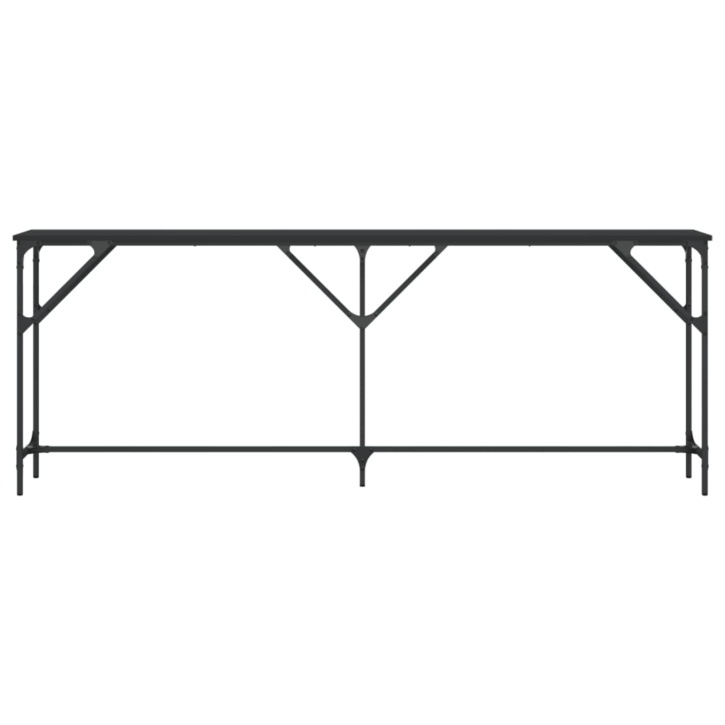 Wandtafel 140x23x75 cm bewerkt hout eikenkleurig