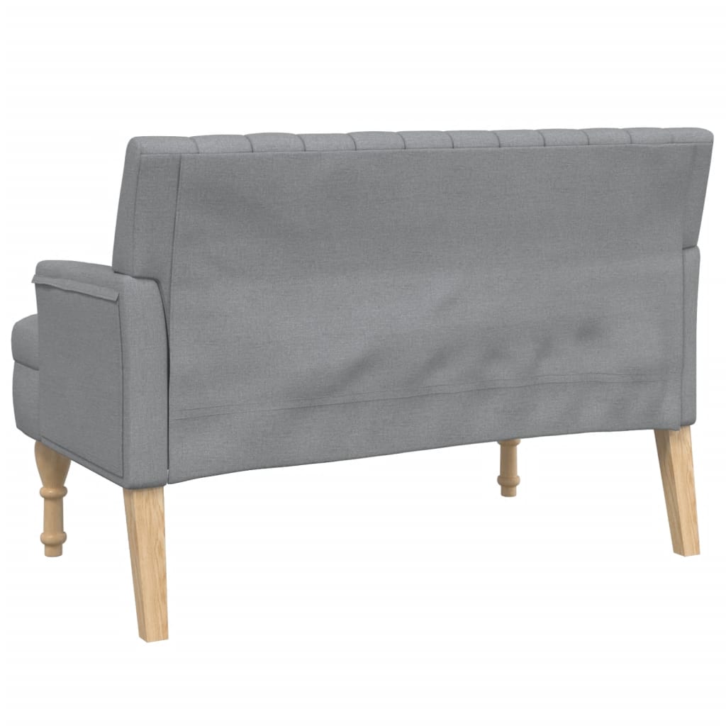 Bankje met kussens 113x64,5x75,5 cm stof