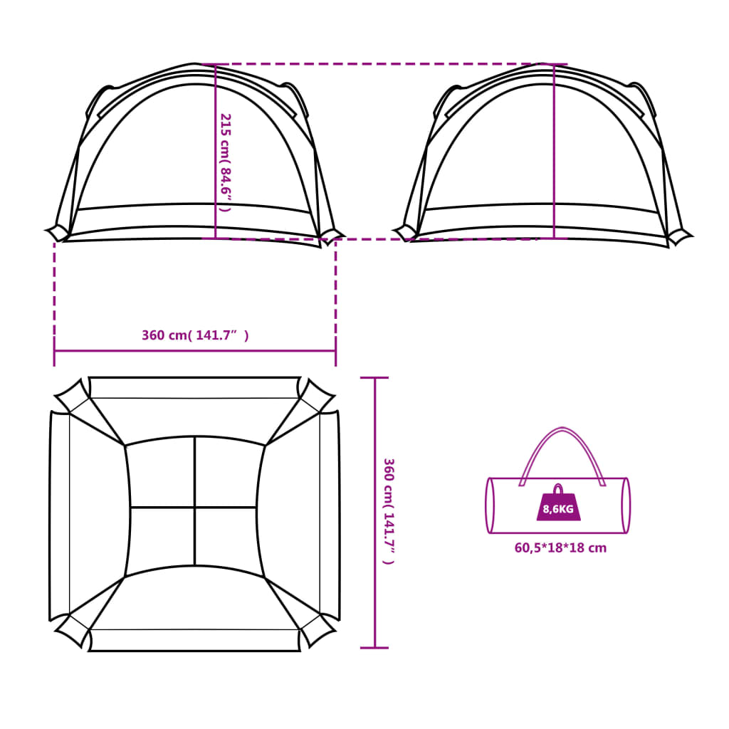 Partytent waterdicht