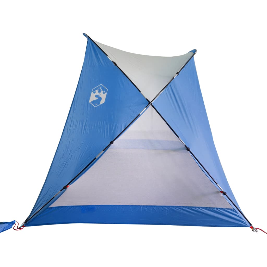 Strandtent 274x178x170/148 cm 185T polyester azuurblauw