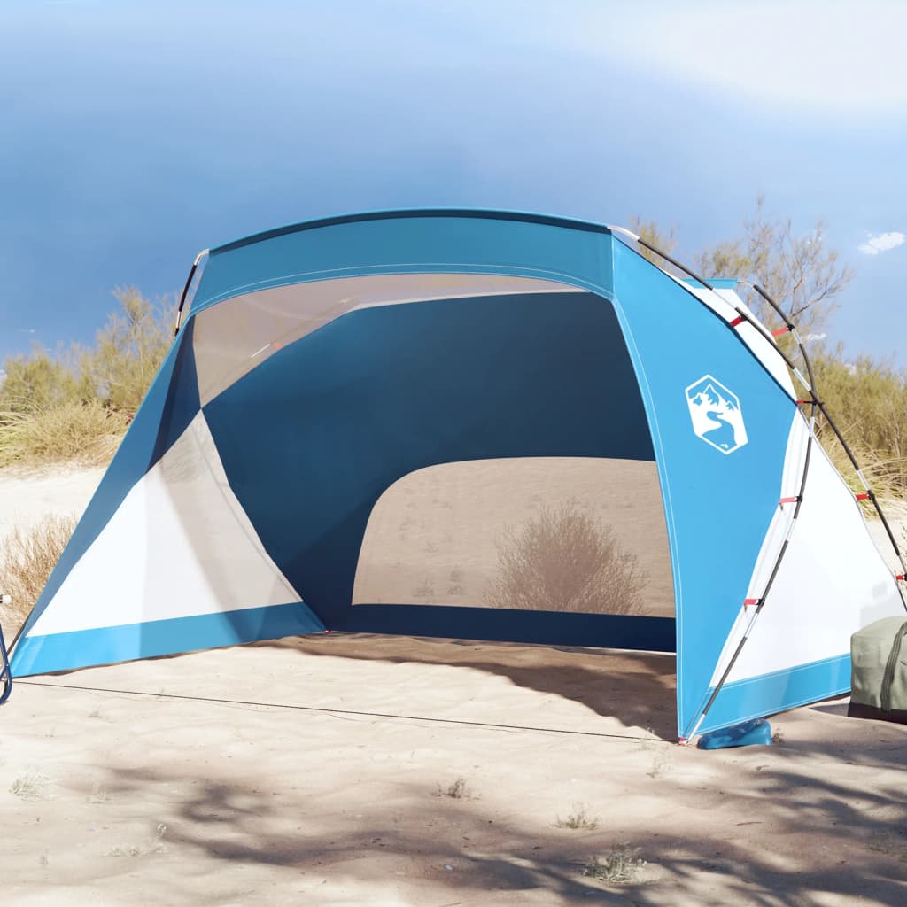 Strandtent 274x178x170/148 cm 185T polyester azuurblauw