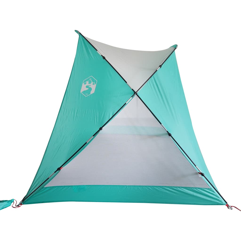 Strandtent 274x178x170/148 cm 185T polyester azuurblauw