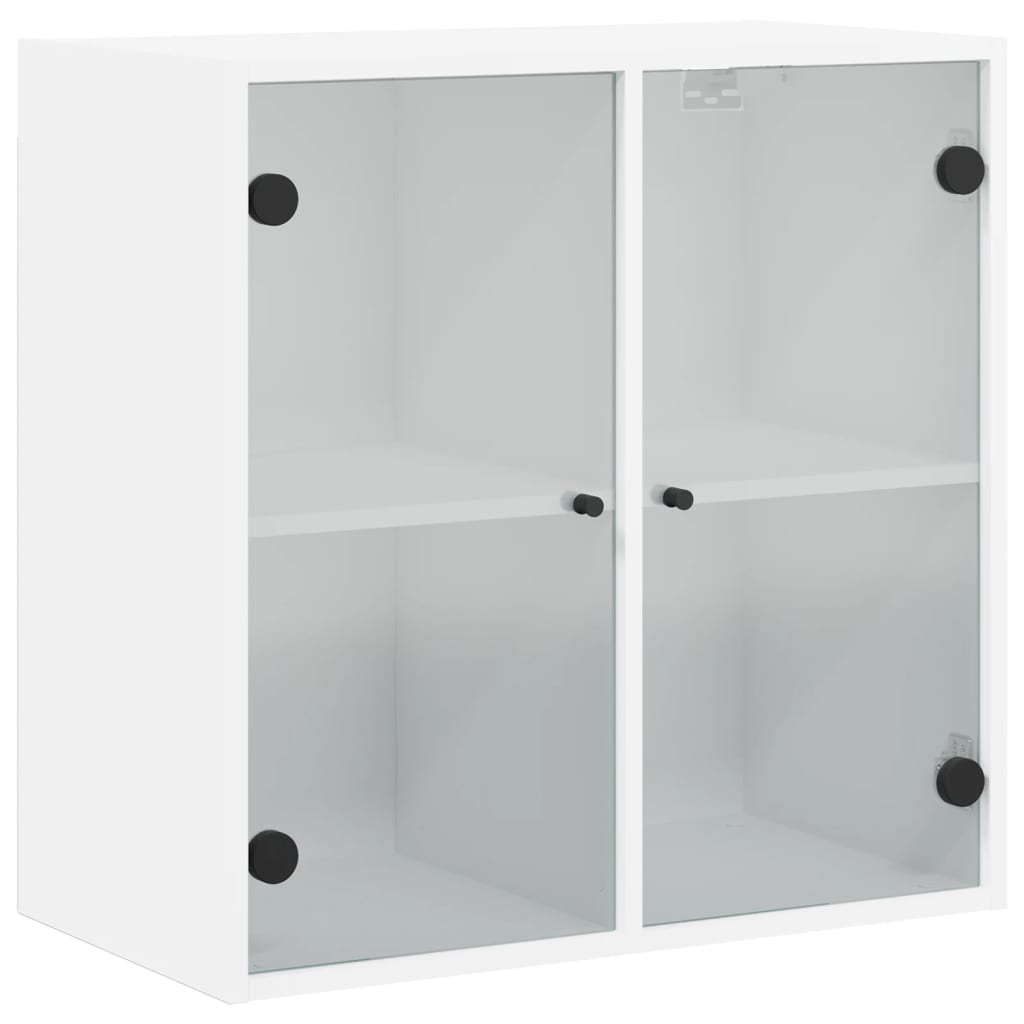 Wandkast met glazen deuren 68x37x68,5 cm