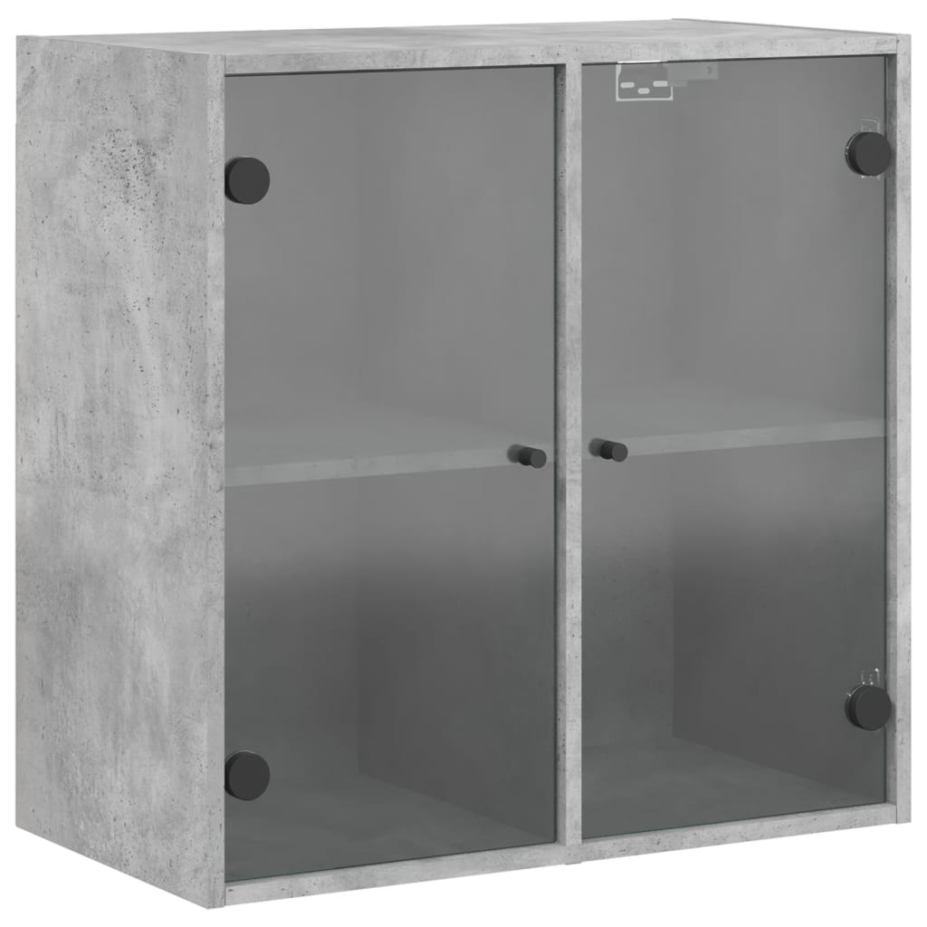 Wandkast met glazen deuren 68x37x68,5 cm