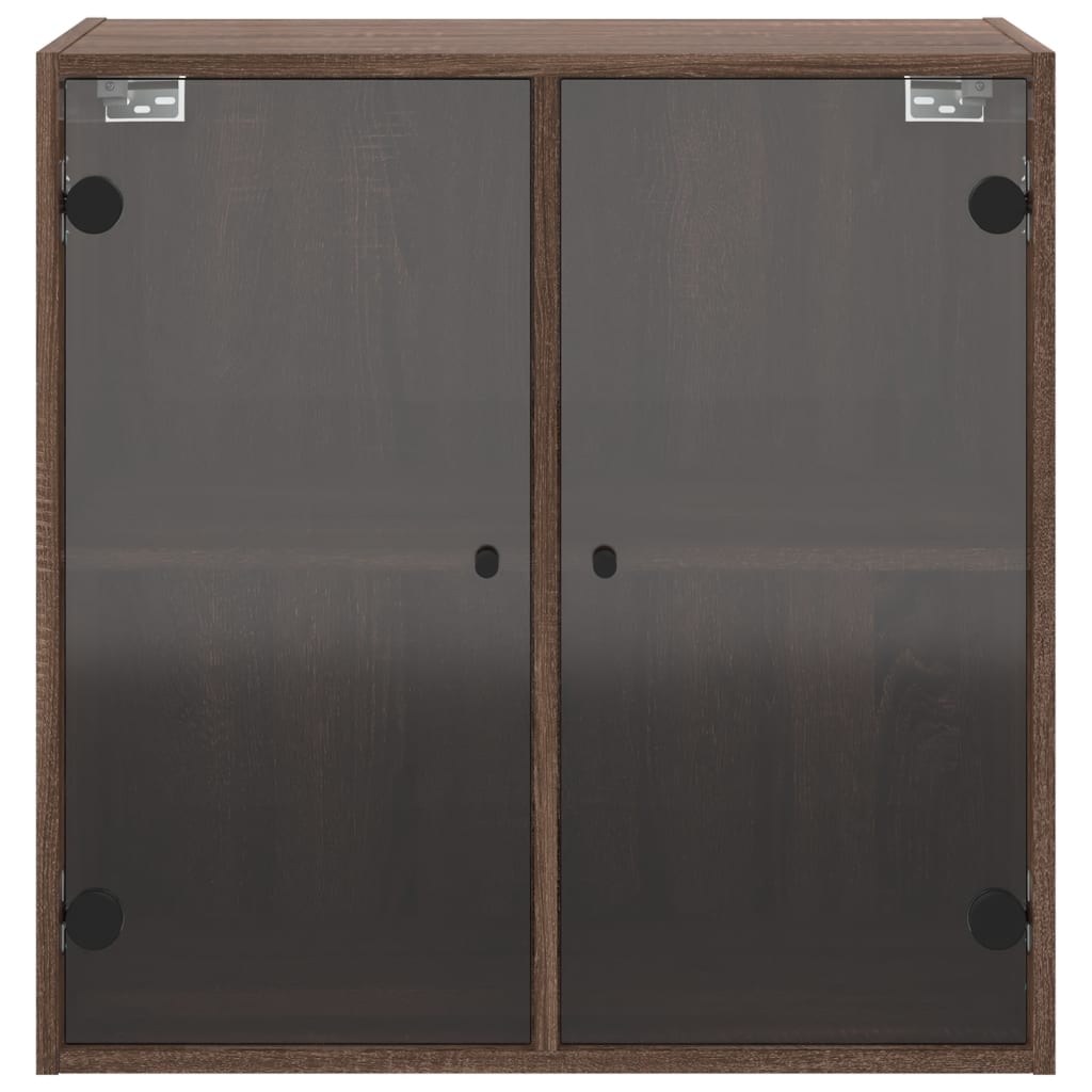 Wandkast met glazen deuren 68x37x68,5 cm