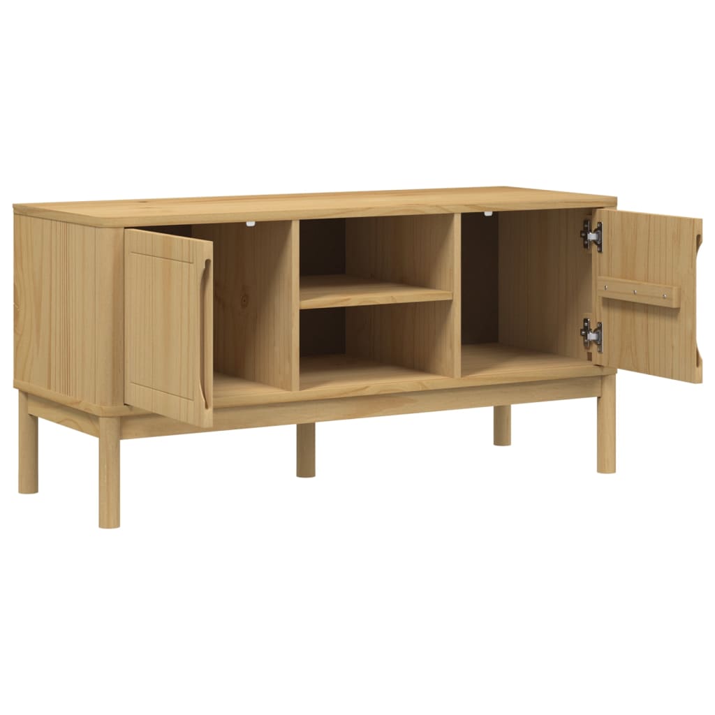 Tv-meubel FLORO 114x43x55 cm massief grenenhout