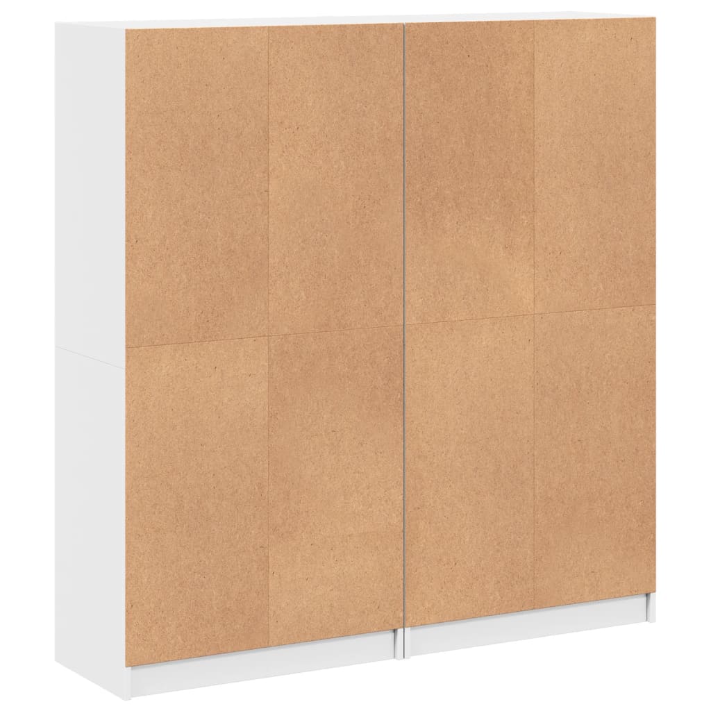 Boekenkast met deuren 136x37x142 cm bewerkt hout