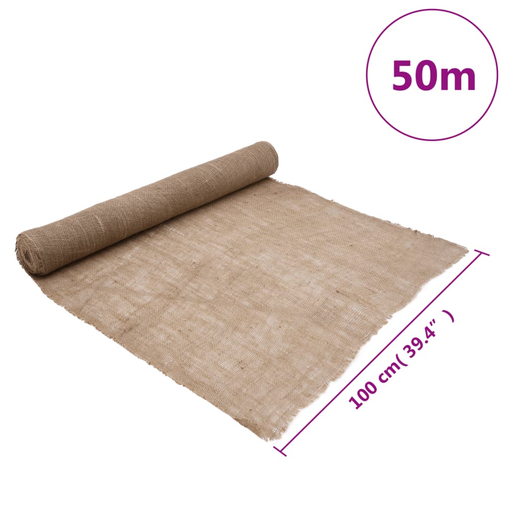 Jute rol 200 g/m² 0,25x10 m 100% jute