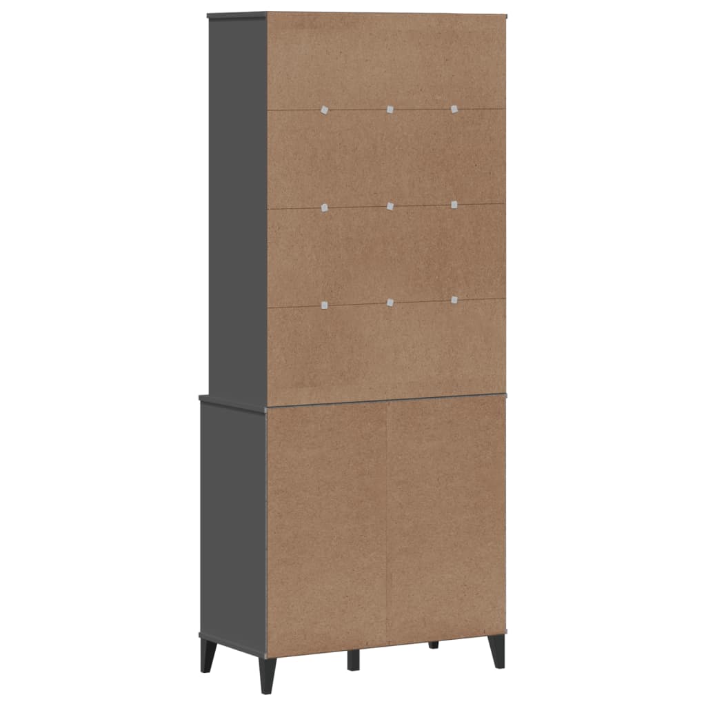 Hoge kast VIKEN 80x40x190 cm massief grenenhout