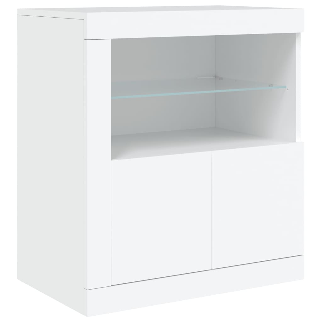 Dressoir met LED-verlichting 60,5x37x67 cm