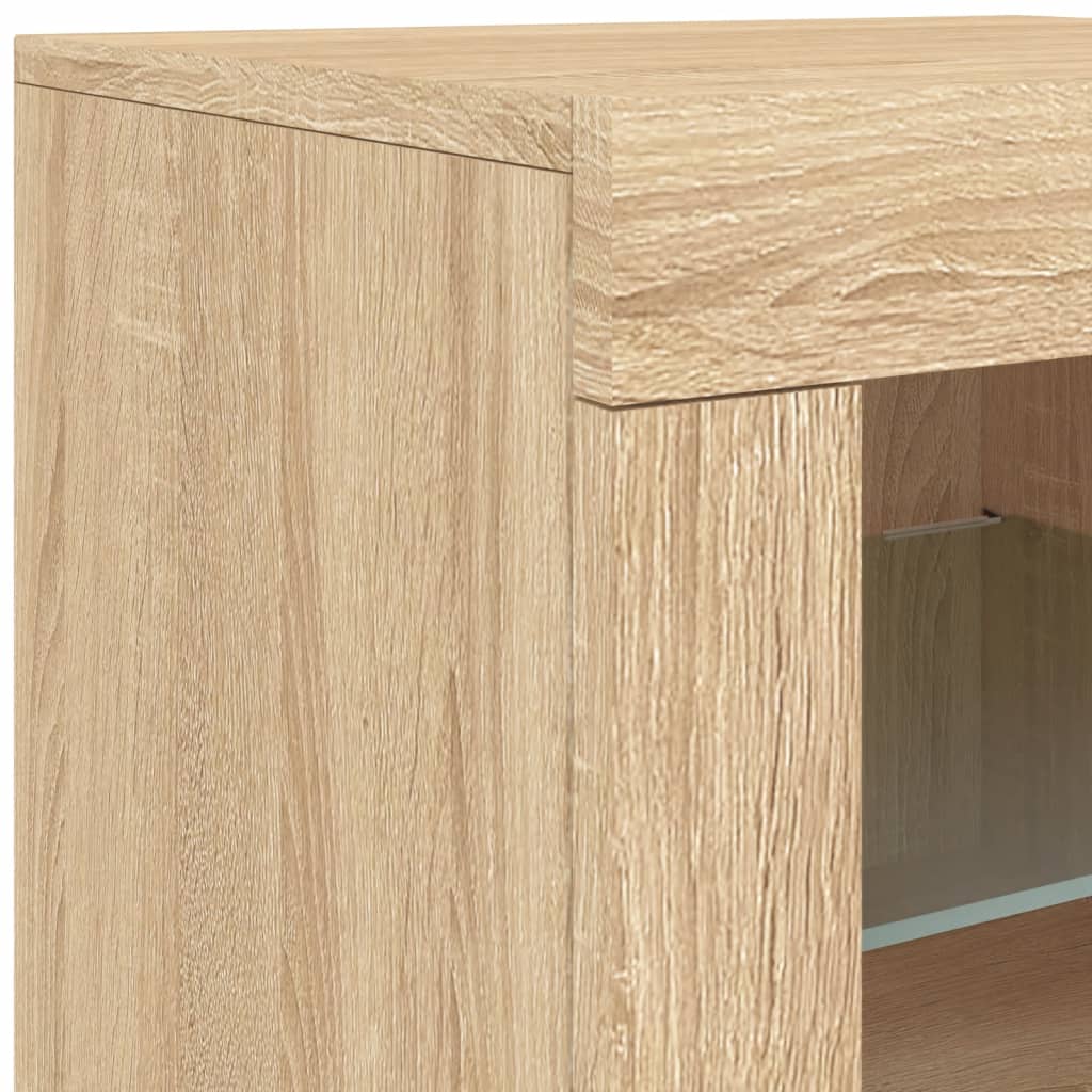 Dressoir met LED-verlichting 60,5x37x67 cm