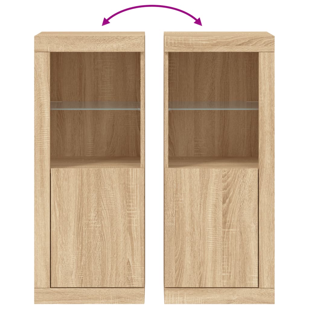 Dressoir met LED-verlichting 41x37x100 cm