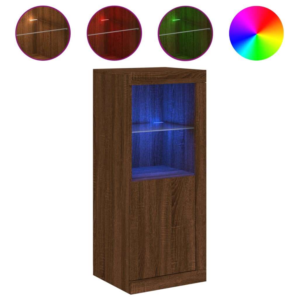 Dressoir met LED-verlichting 41x37x100 cm