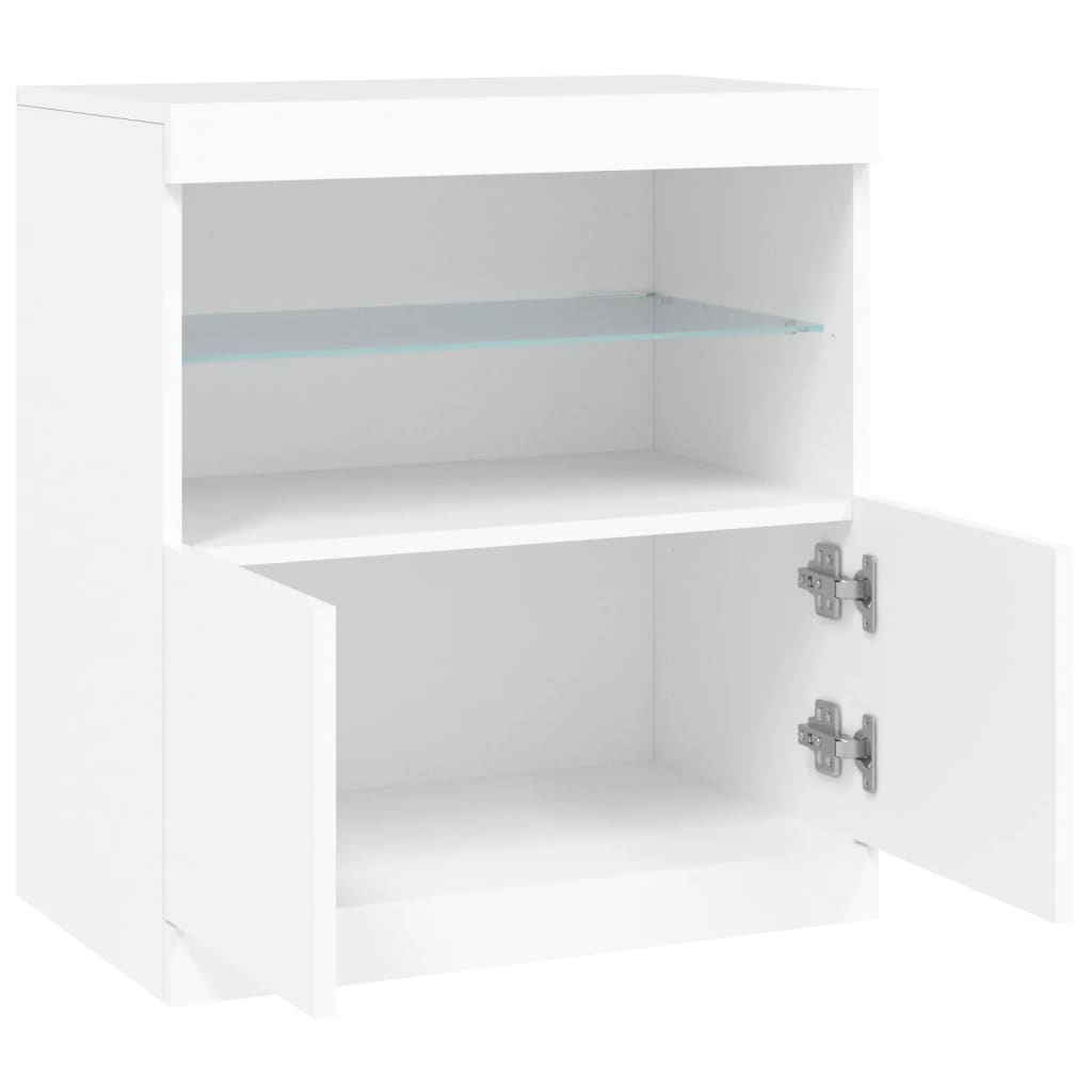 Dressoir met LED-verlichting 60x37x67 cm