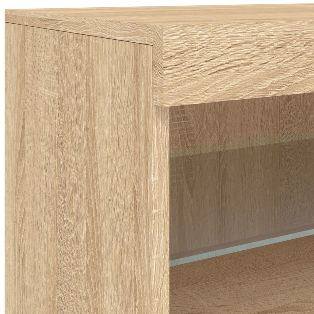 Dressoir met LED-verlichting 60x37x67 cm