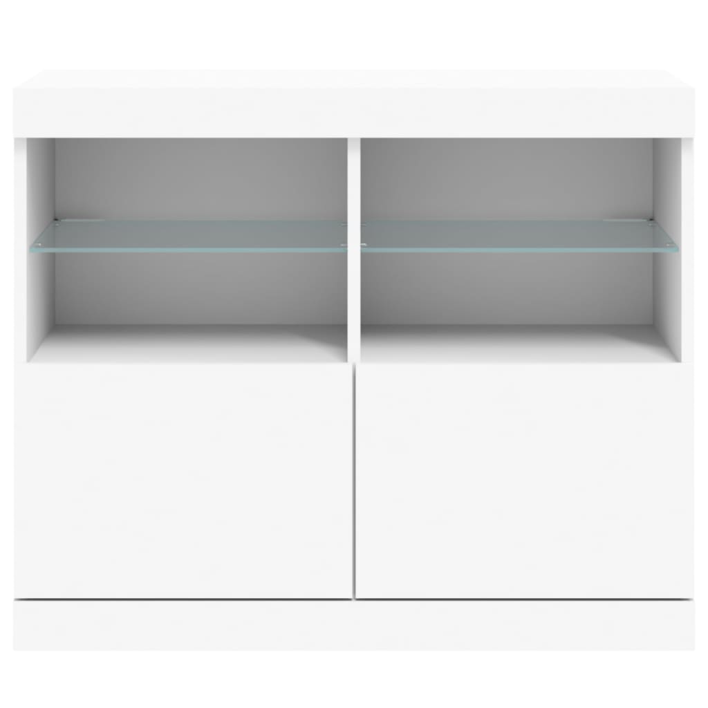 Dressoir met LED-verlichting 81x37x67 cm