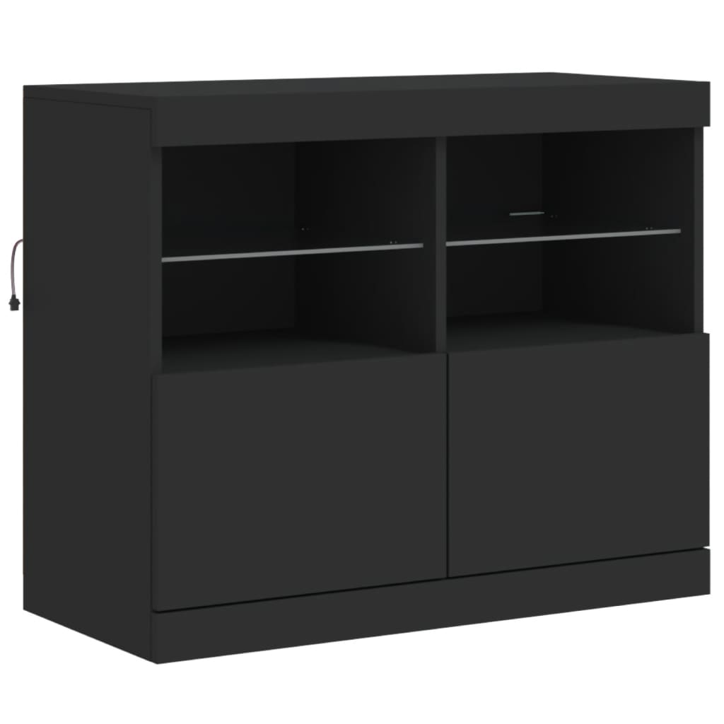 Dressoir met LED-verlichting 81x37x67 cm