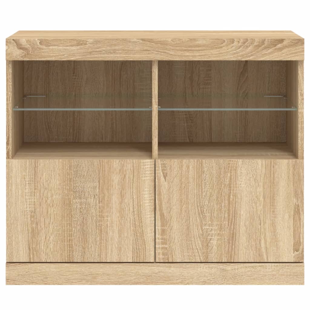 Dressoir met LED-verlichting 81x37x67 cm