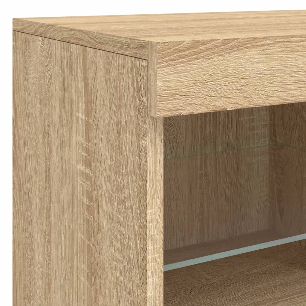 Dressoir met LED-verlichting 81x37x67 cm