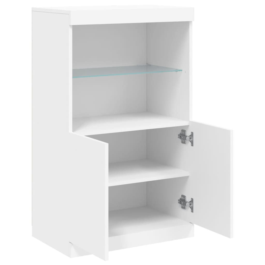 Dressoir met LED-verlichting 60,5x37x100 cm