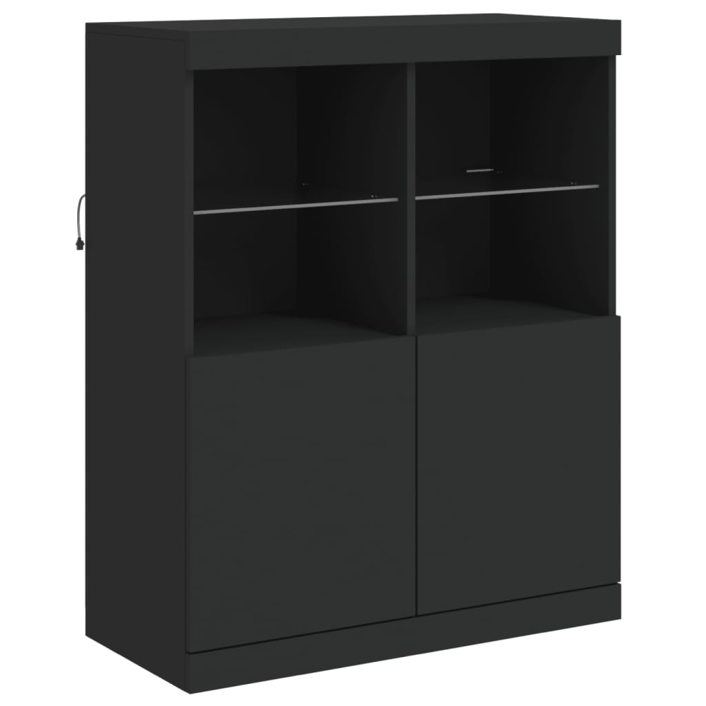 Dressoir met LED-verlichting 81x37x100 cm