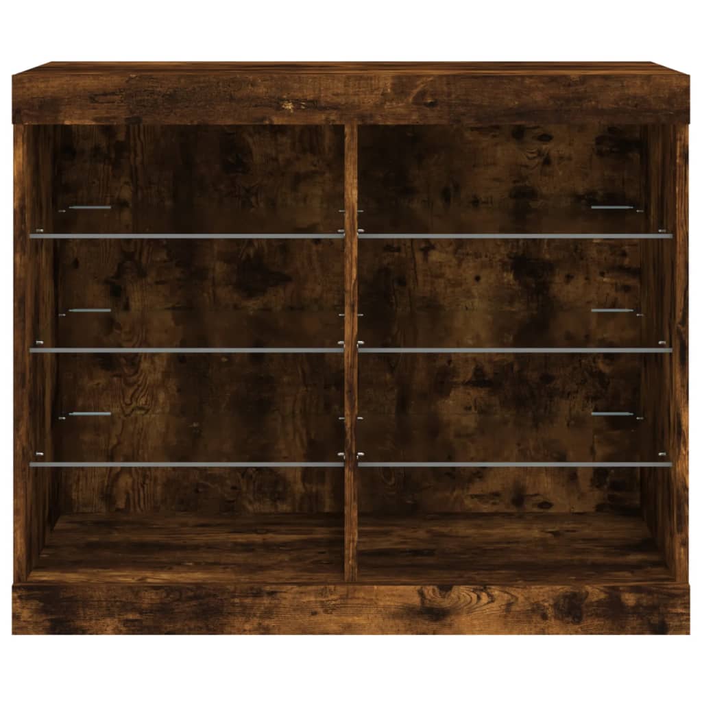 Dressoir met LED-verlichting 81x37x67 cm