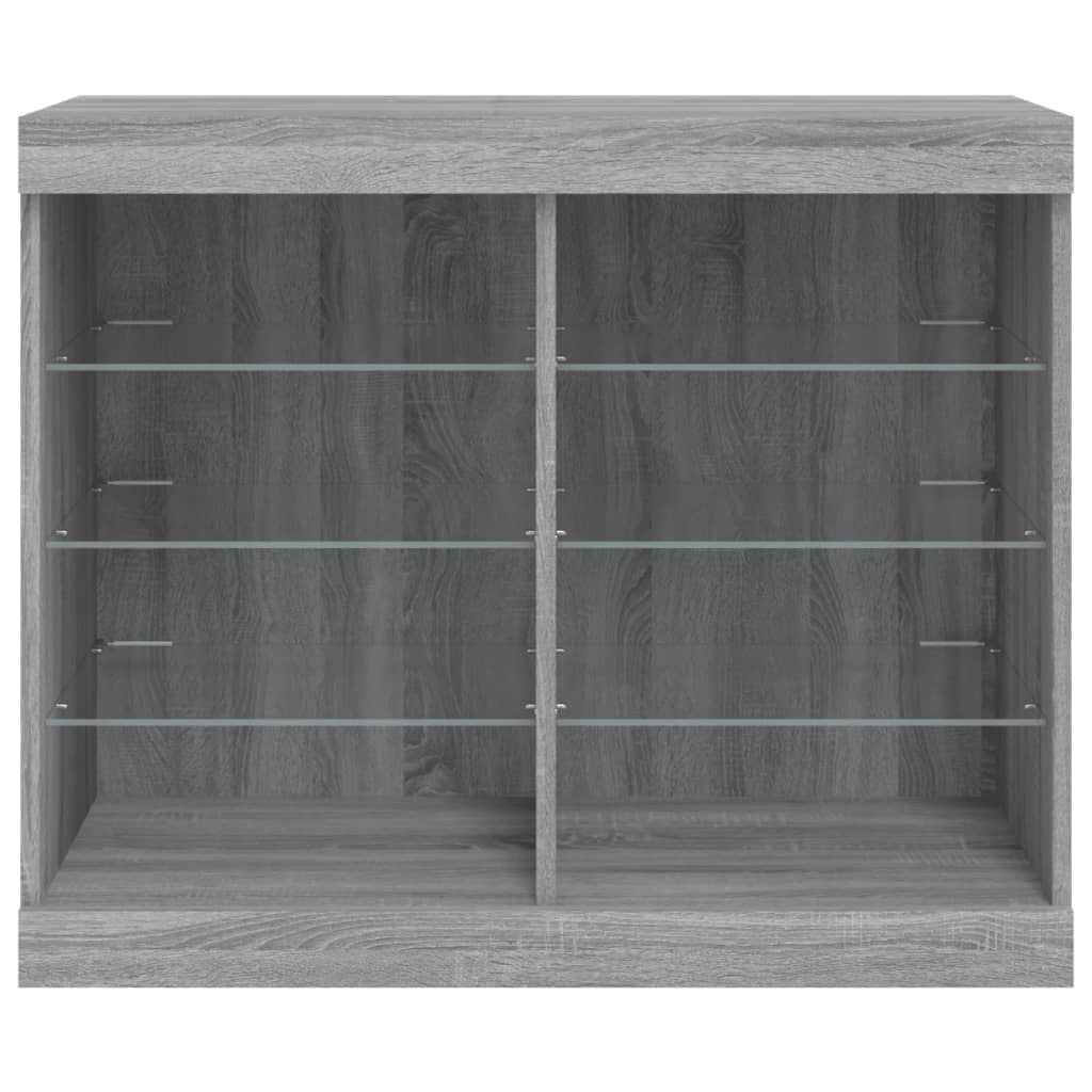 Dressoir met LED-verlichting 81x37x67 cm