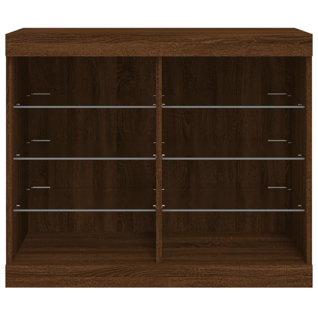 Dressoir met LED-verlichting 81x37x67 cm