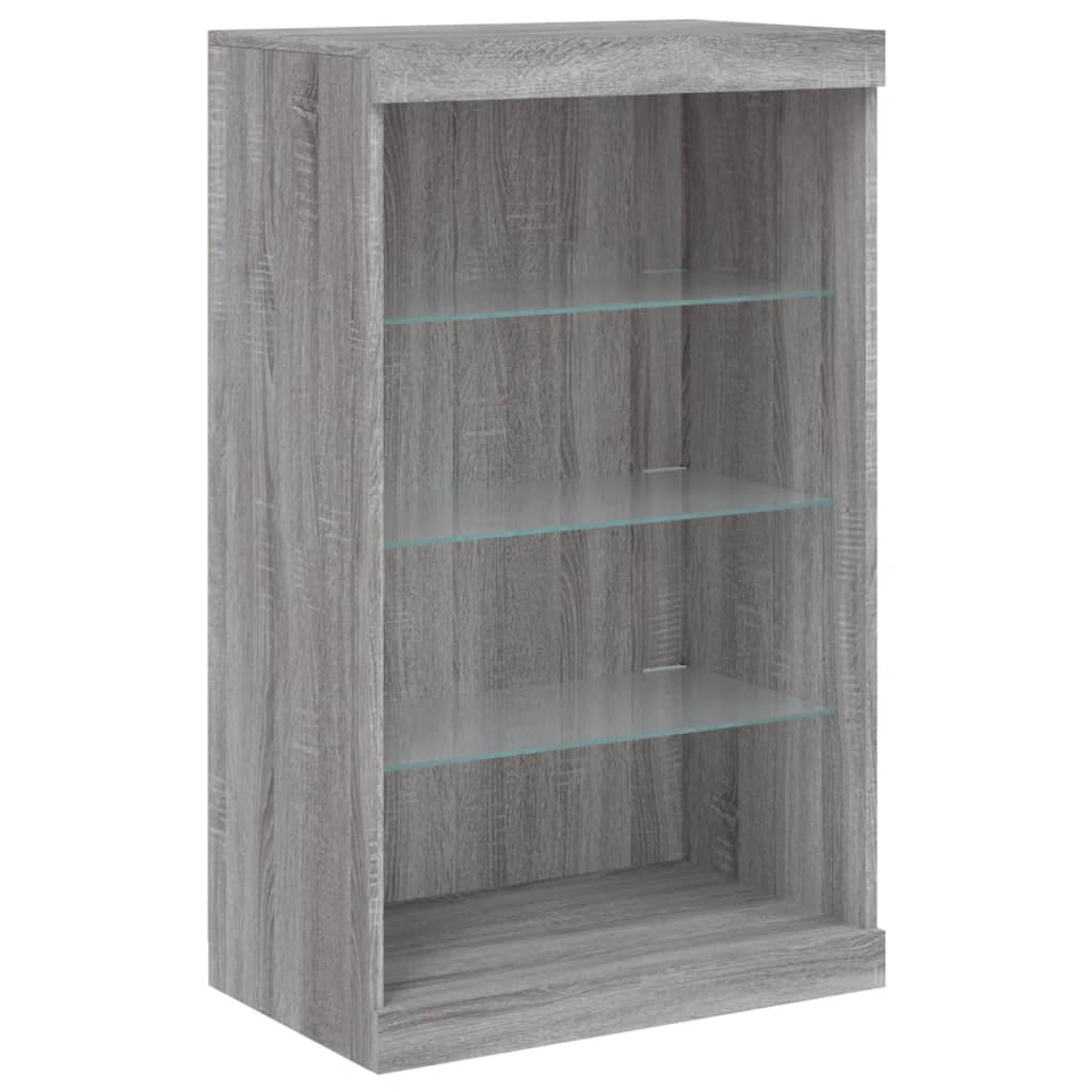 Dressoir met LED-verlichting 60,5x37x100 cm