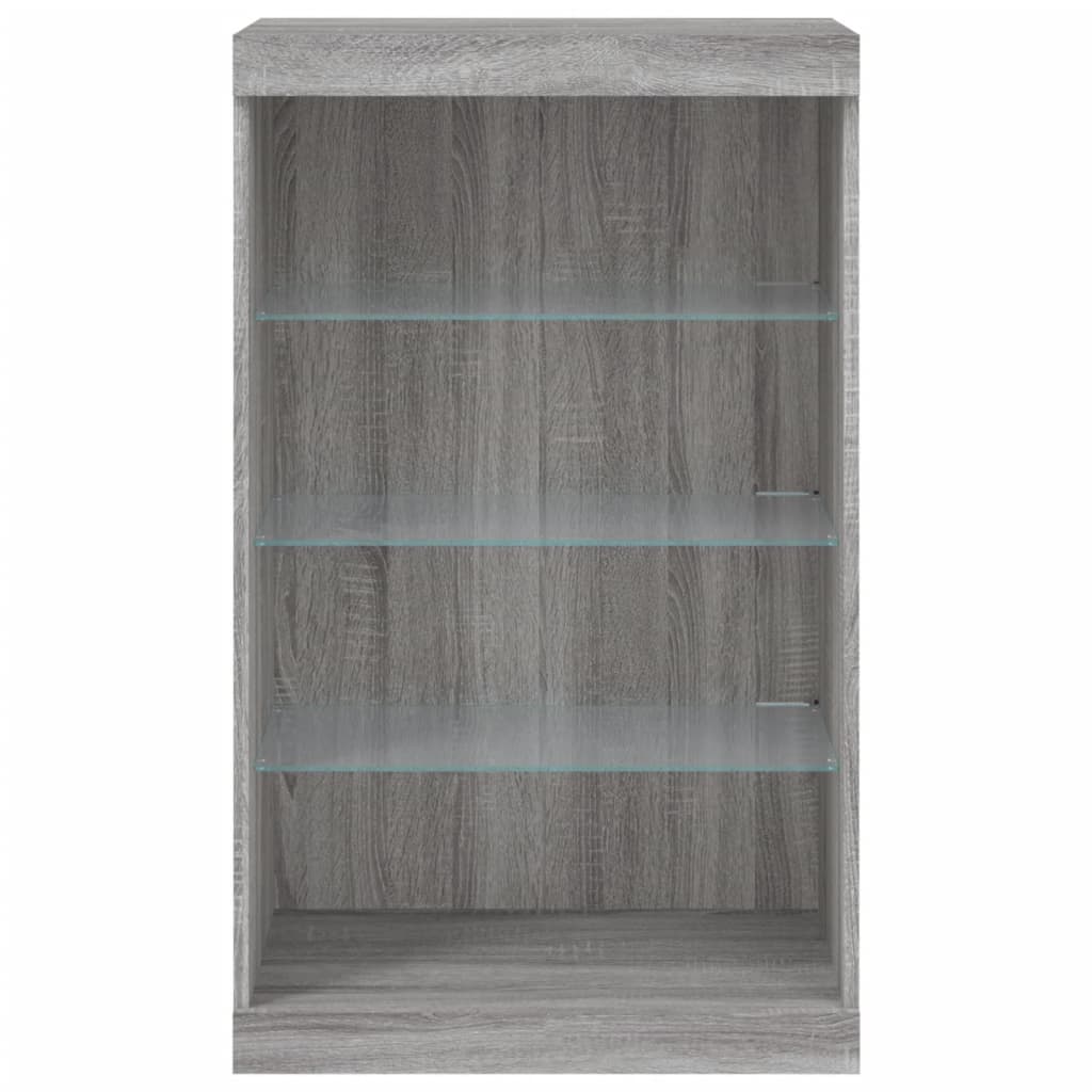 Dressoir met LED-verlichting 60,5x37x100 cm